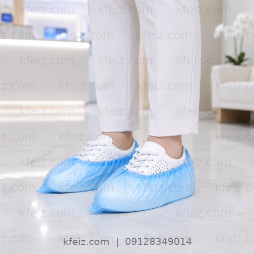 کاور کفش نازک کاور کفش نایلون (3 میکرون) بسته 100 جفتی